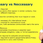 Necessary vs Neccessary