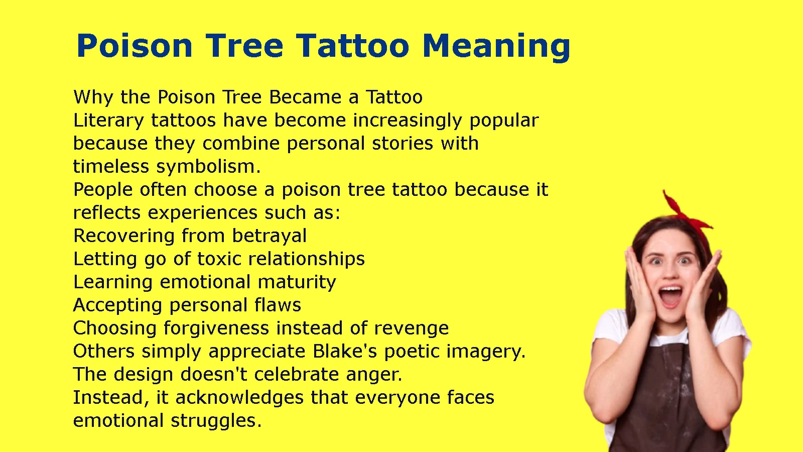 Poison Tree Tattoo Meaning