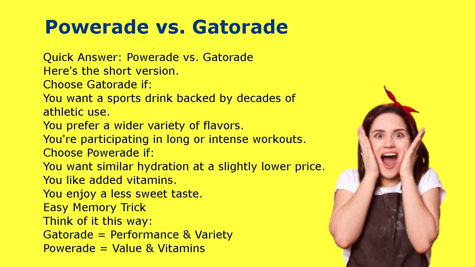 Powerade vs. Gatorade
