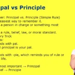 Principal vs Principle