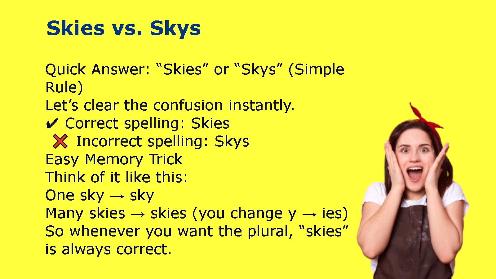 Skies vs. Skys