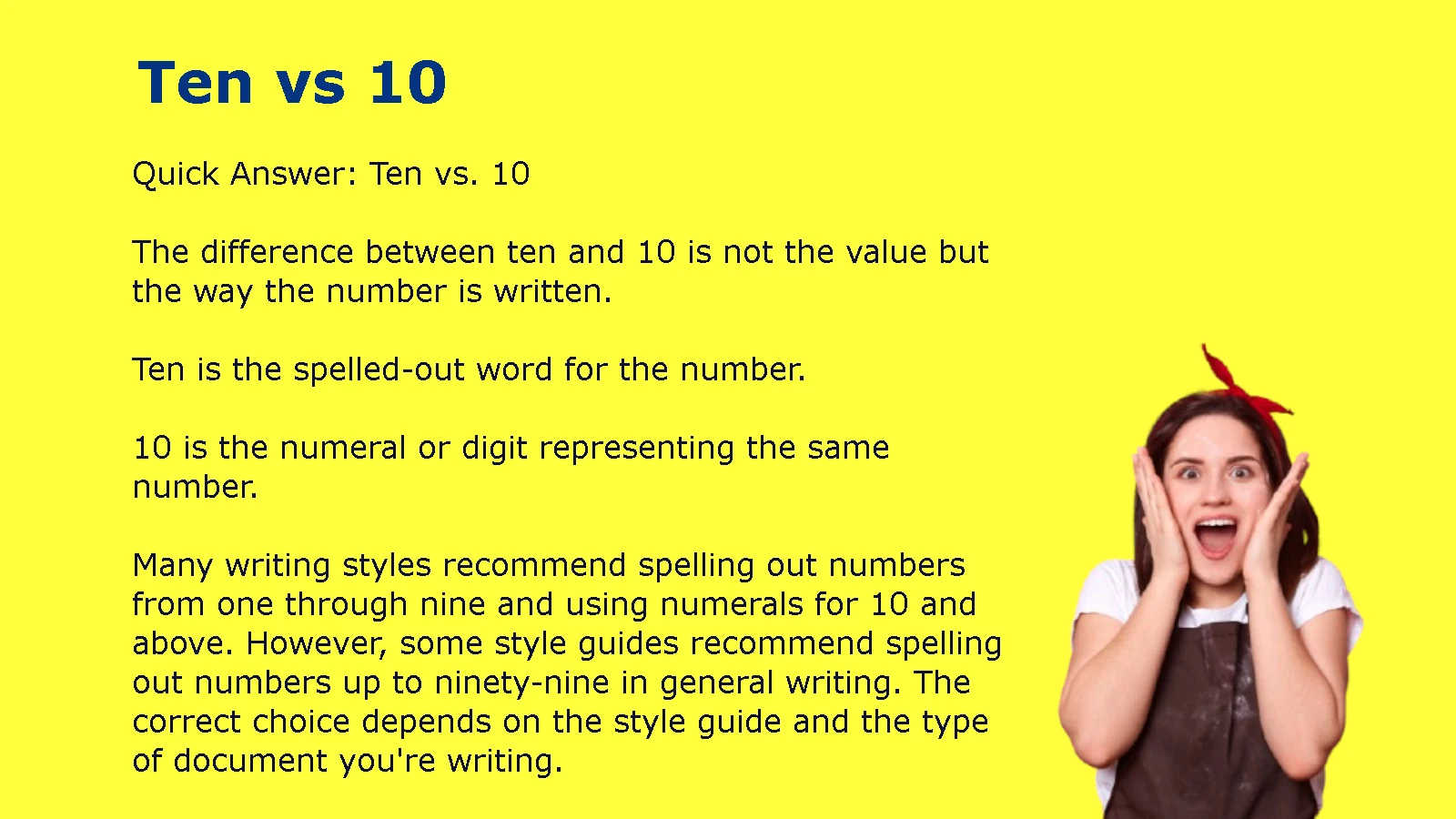 Ten vs 10