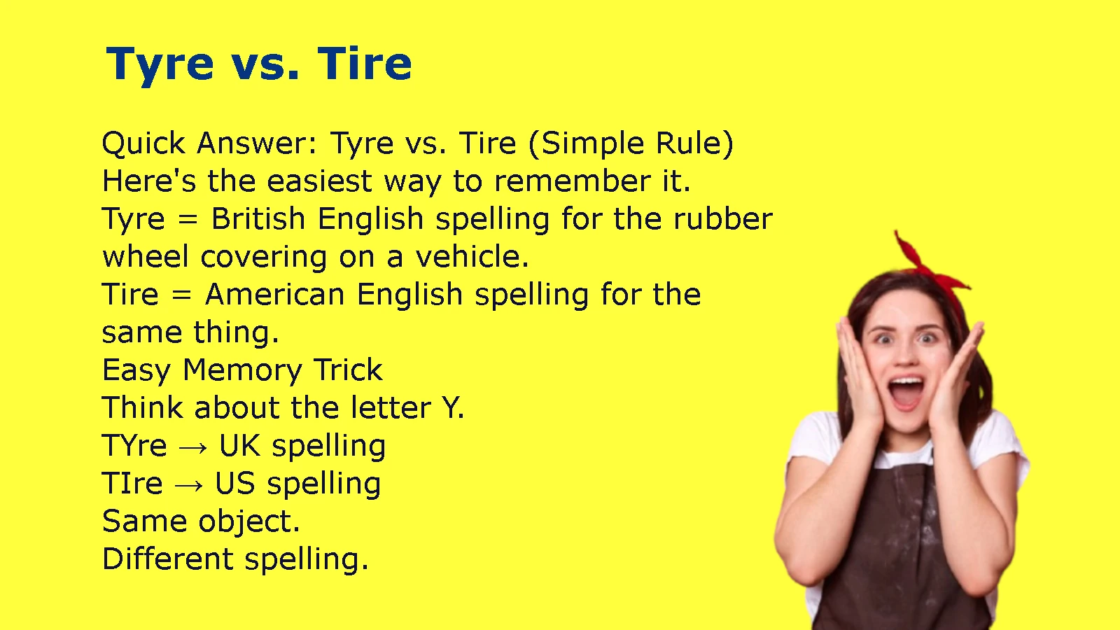 Tyre vs. Tire