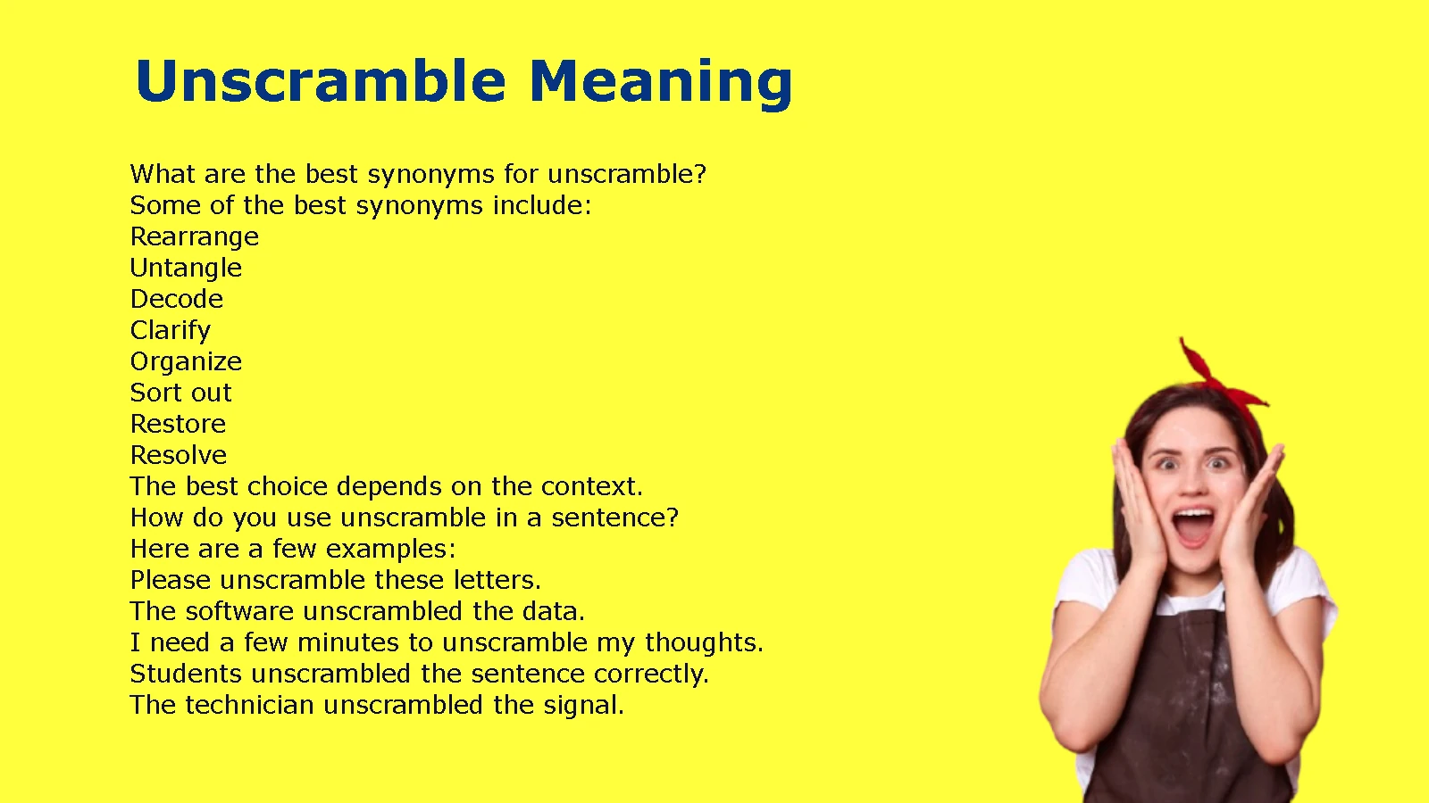 Unscramble Meaning