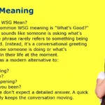 WSG Meaning