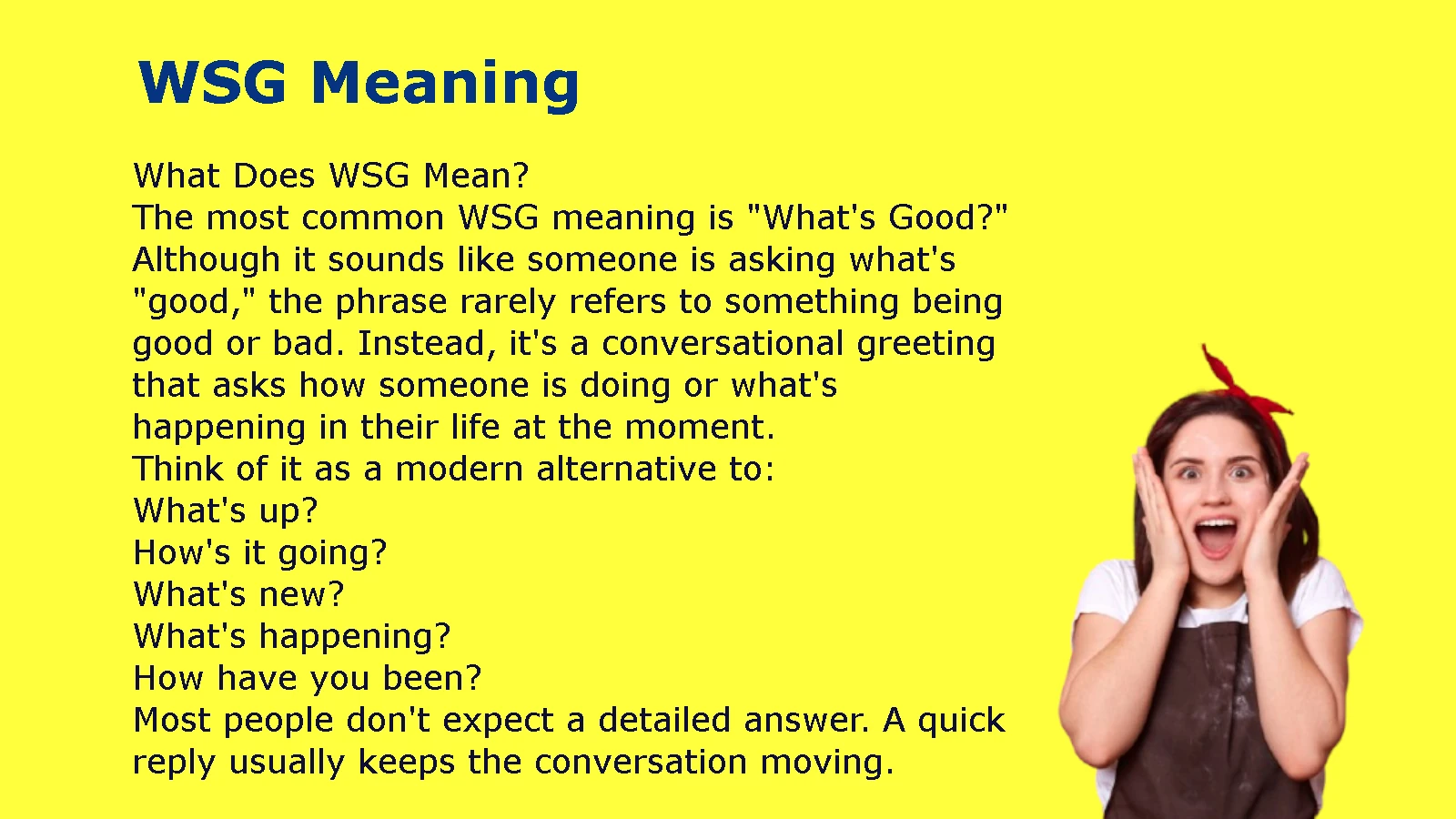 WSG Meaning