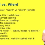 Weird vs Wierd
