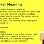 Whitaker Meaning