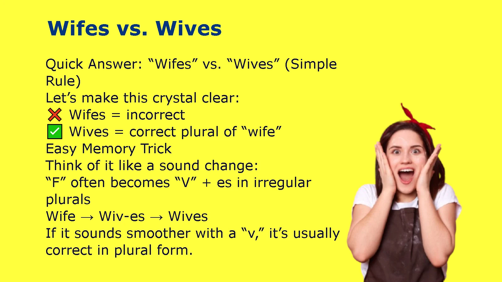 Wifes vs. Wives