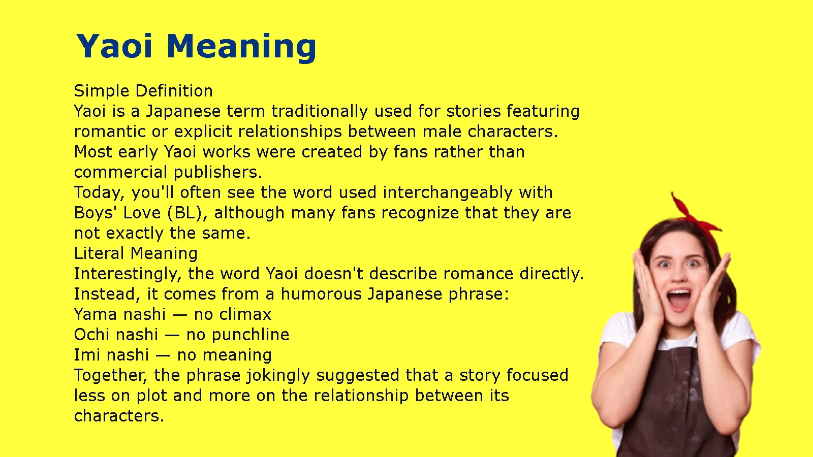 Yaoi Meaning