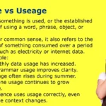 Usage vs Useage